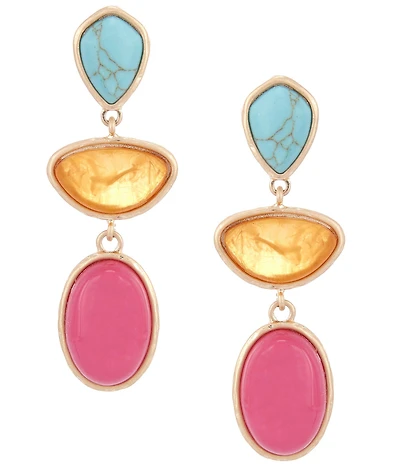 Southern Living Triple Stone Drop Earrings