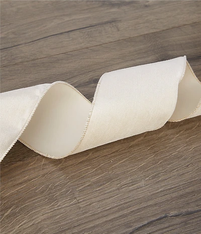 Southern Living Twelve Days of Christmas Collection Cream 4#double; Decorative Ribbon