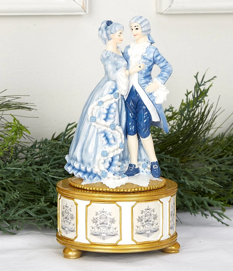 Southern Living Twelve Days of Christmas Collection Dancing Couple Music Box