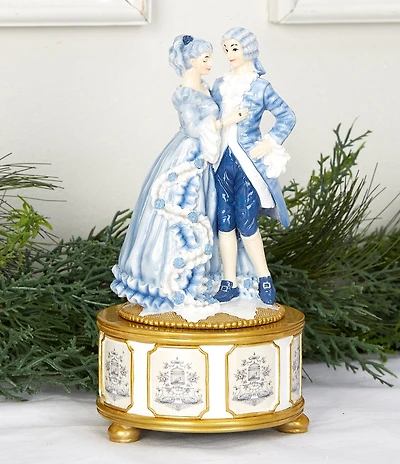Southern Living Twelve Days of Christmas Collection Dancing Couple Music Box