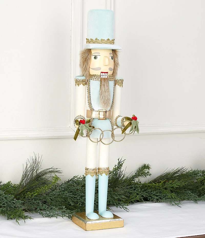 Southern Living Twelve Days of Christmas Collection Five Golden Rings Nutcracker Figurine