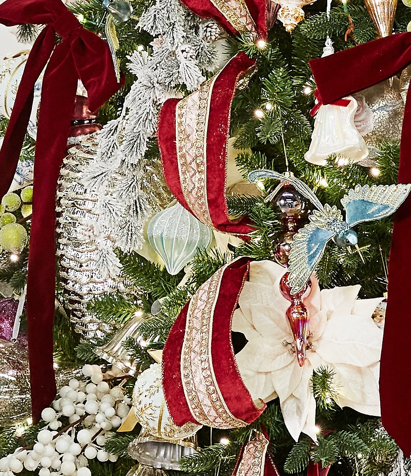 Southern Living Twelve Days of Christmas Collection Frosted Glass Onion Ornament, Set of 2