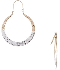 Southern Living Two Tone Hoop Earrings