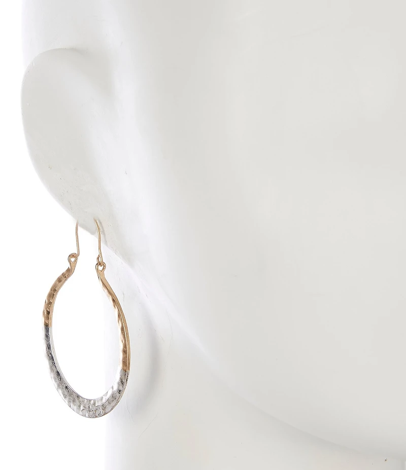 Southern Living Two Tone Hoop Earrings