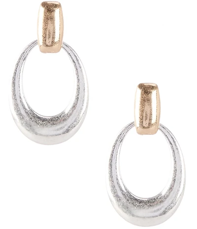 Southern Living Two Tone Knocker Orbital Earrings