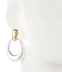 Southern Living Two Tone Knocker Orbital Earrings