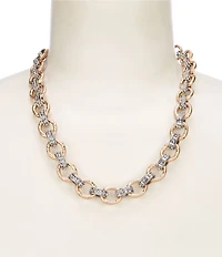Southern Living Two Tone Link Collar Necklace