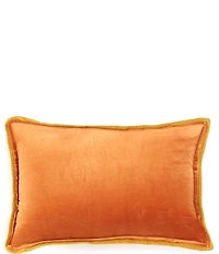 Southern Living Velvet & Linen Reversible Lumbar Pillow