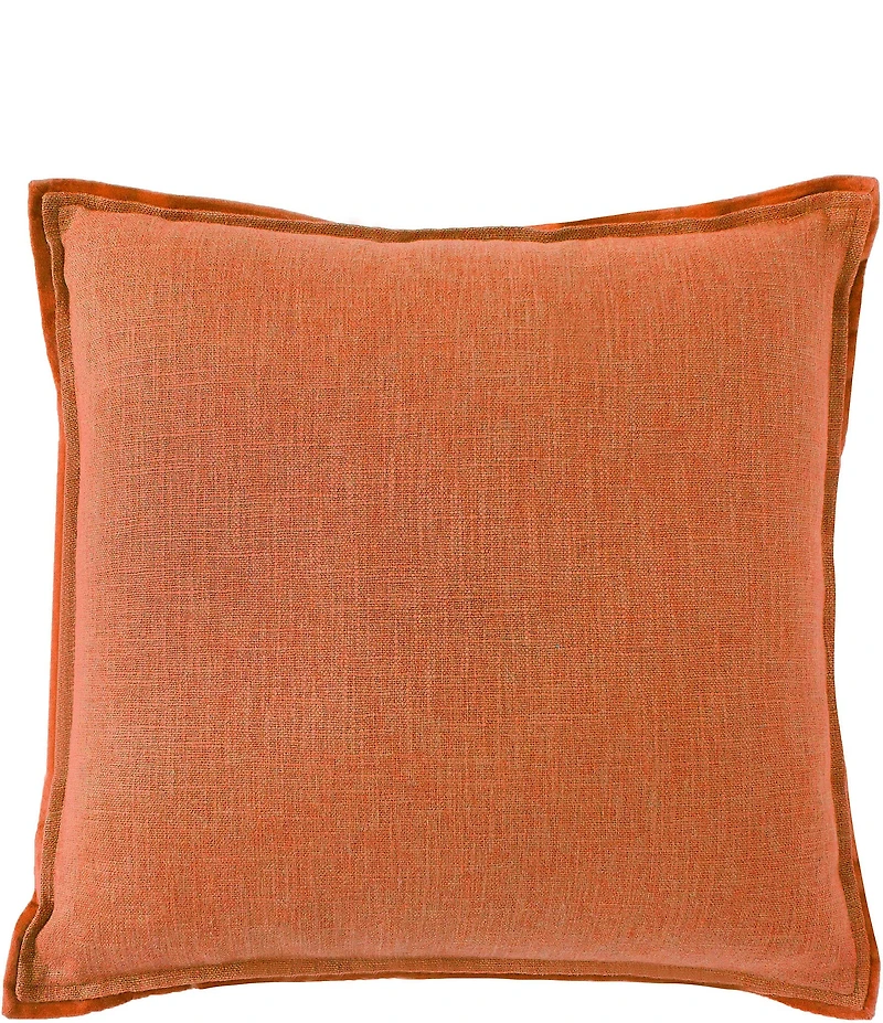 Southern Living Velvet & Linen Reversible Oversize Square Pillow