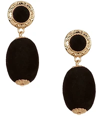 Southern Living Velvet Ball Drop Earrings