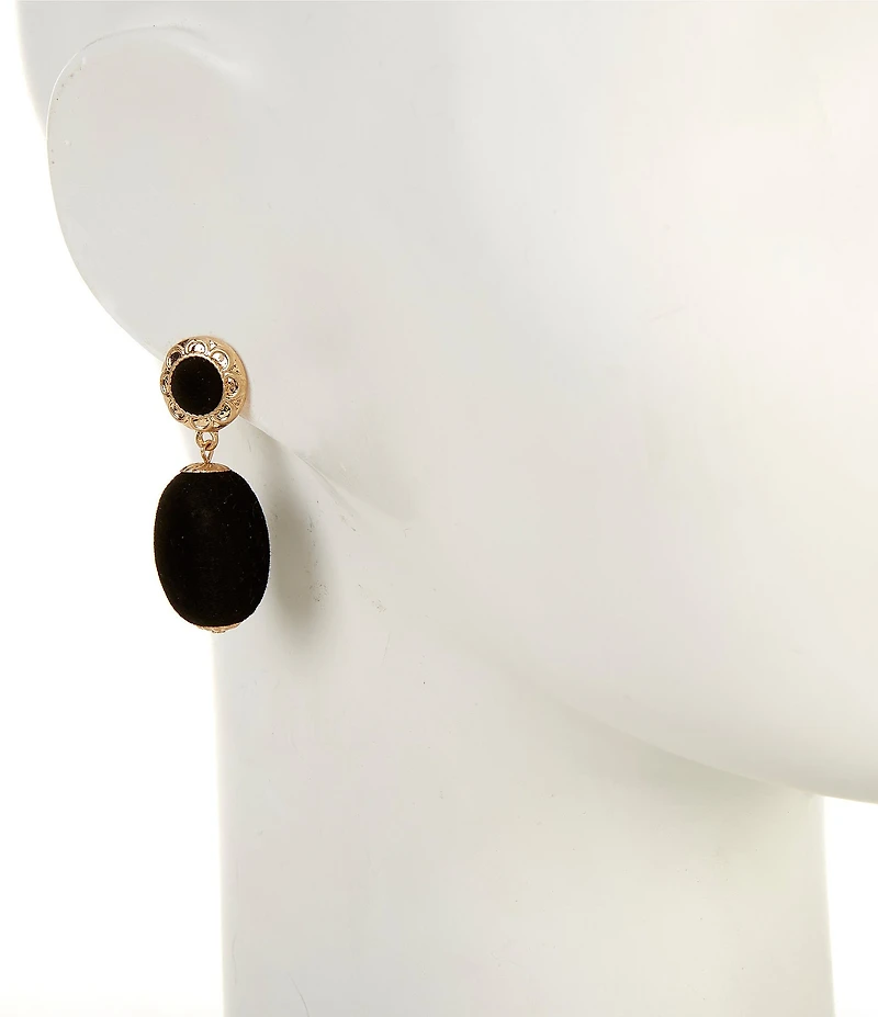 Southern Living Velvet Ball Drop Earrings