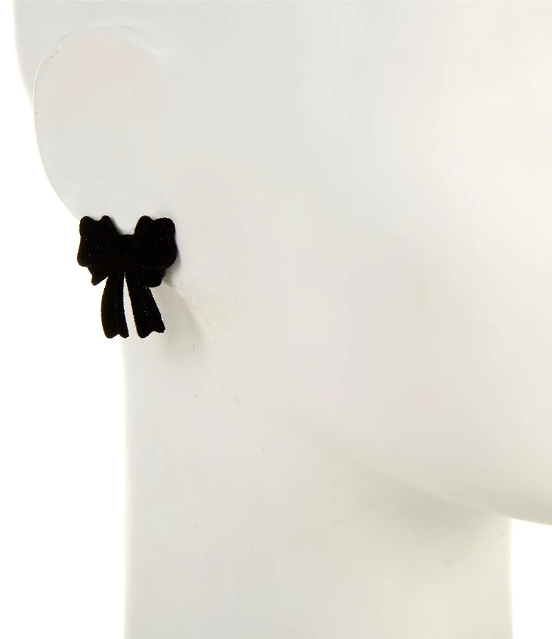 Southern Living Velvet Bow Stud Earrings