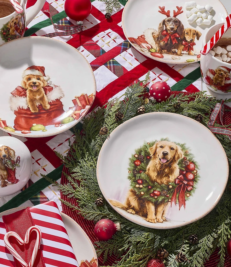 Southern Living Velvet Plaid Table Runner