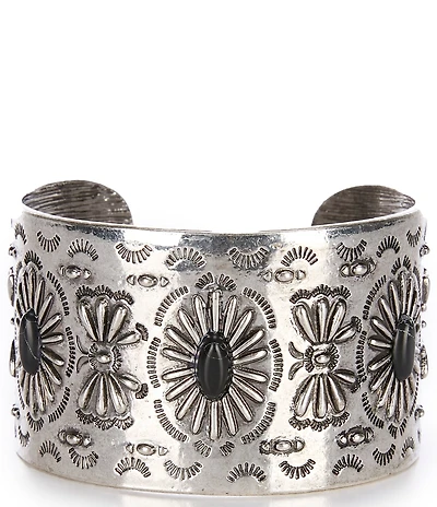 Southern Living Western Semi Precious Stones Statement Cuff Bracelet