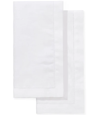 Southern Living White Hemstitched Napkins, Set of 2