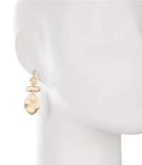 Southern Living Wobbly Metal Geometric Drop Earrings