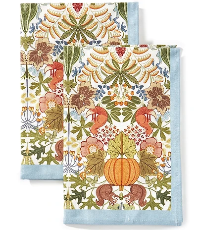 Southern Living Woodland Forage Collection Fox & Squirrel Kitchen Towel Set