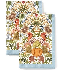 Southern Living Woodland Forage Collection Fox & Squirrel Kitchen Towel Set