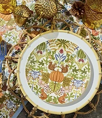 Southern Living Woodland Forage Squirrel Fox Accent Plates, Set of 2