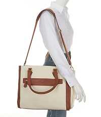 Southern Living Work Contrast Trim Tote Bag