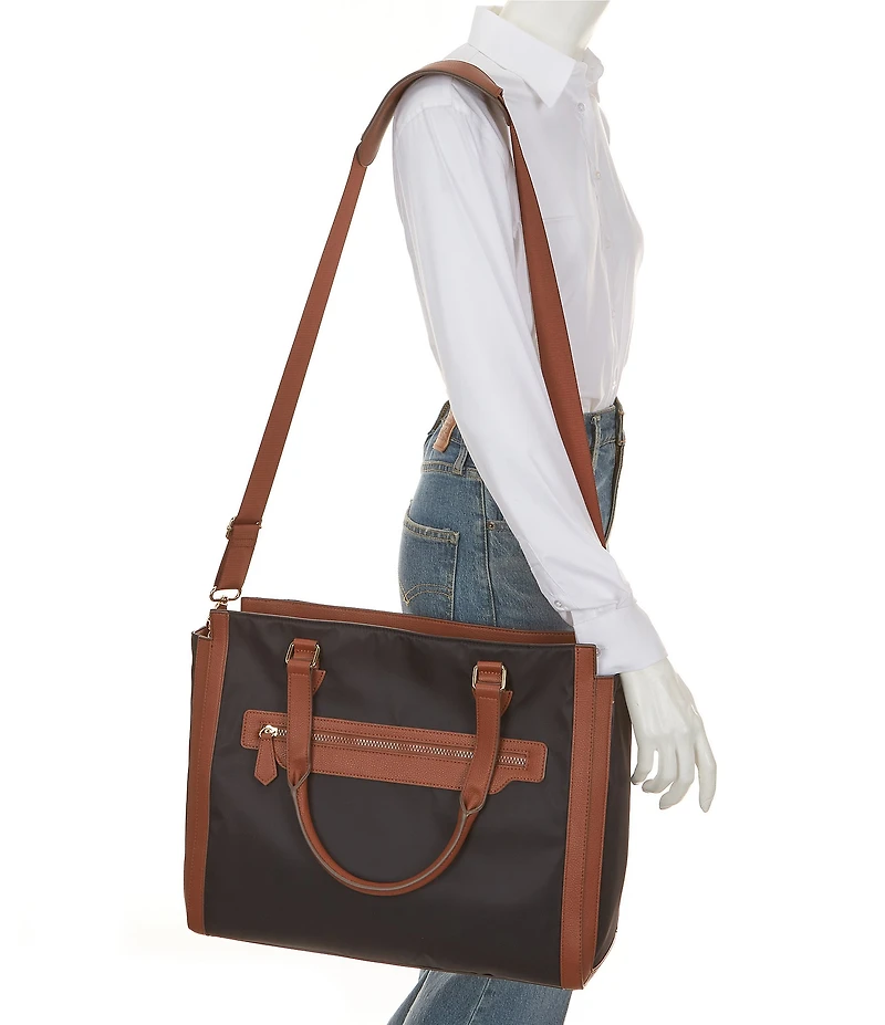 Southern Living Work Contrast Trim Tote Bag