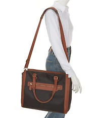 Southern Living Work Contrast Trim Tote Bag