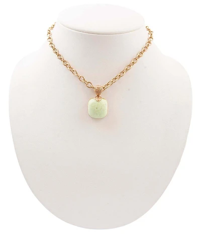 Southern Living x Barse Citron Magnesite Solara Short Pendant Necklace