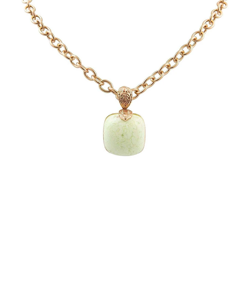 Southern Living x Barse Citron Magnesite Solara Short Pendant Necklace