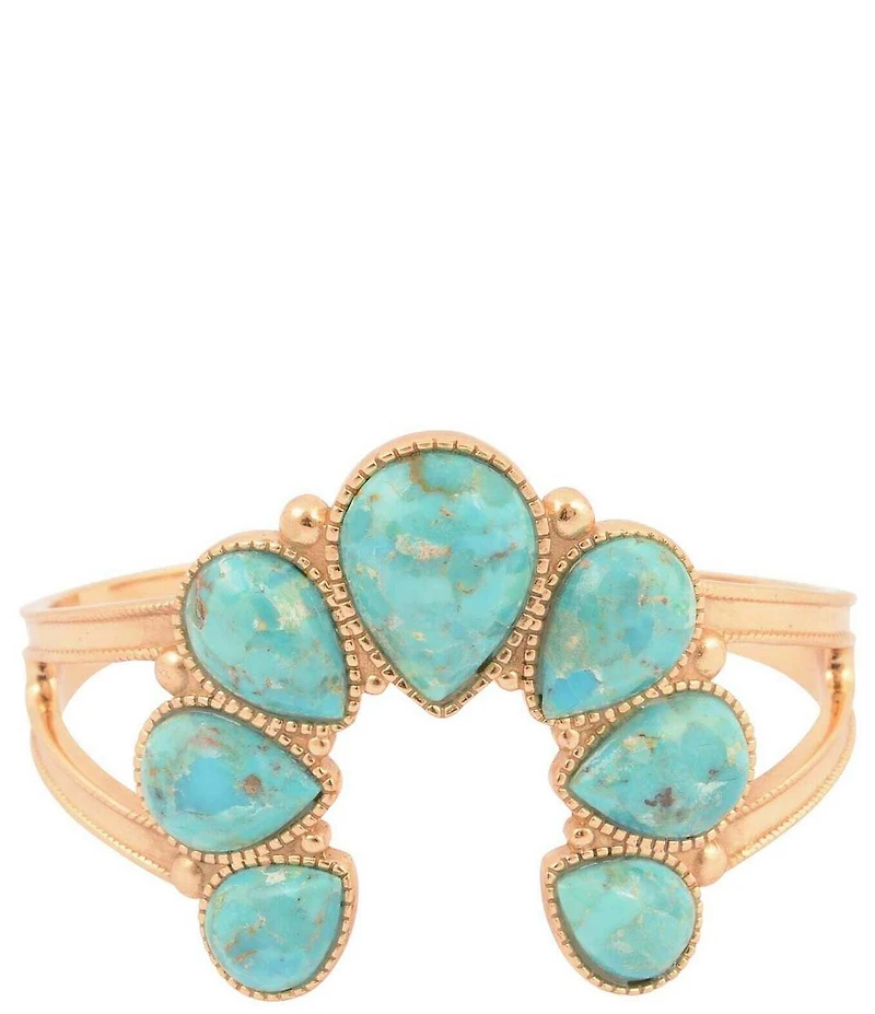 Southern Living x Barse Desert Icon Turquoise Cuff Bracelet