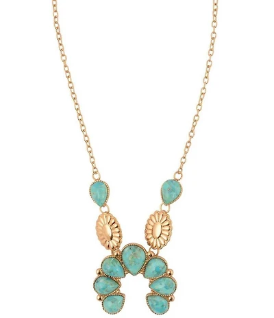 Southern Living x Barse Desert Icon Turquoise Short Pendant Necklace