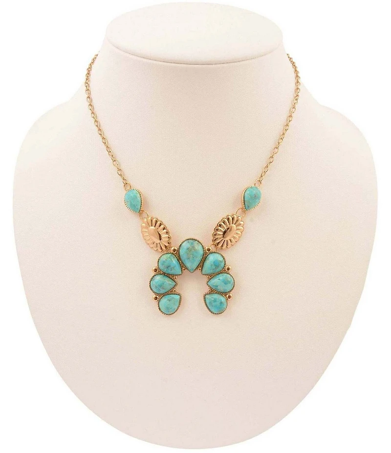 Southern Living x Barse Desert Icon Turquoise Short Pendant Necklace