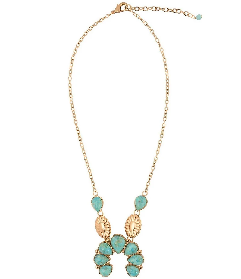 Southern Living x Barse Desert Icon Turquoise Short Pendant Necklace