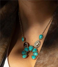Southern Living x Barse Desert Icon Turquoise Short Pendant Necklace