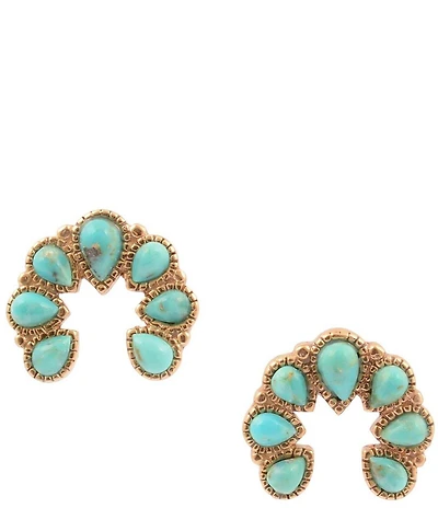 Southern Living x Barse Desert Icon Turquoise Stud Drop Earrings