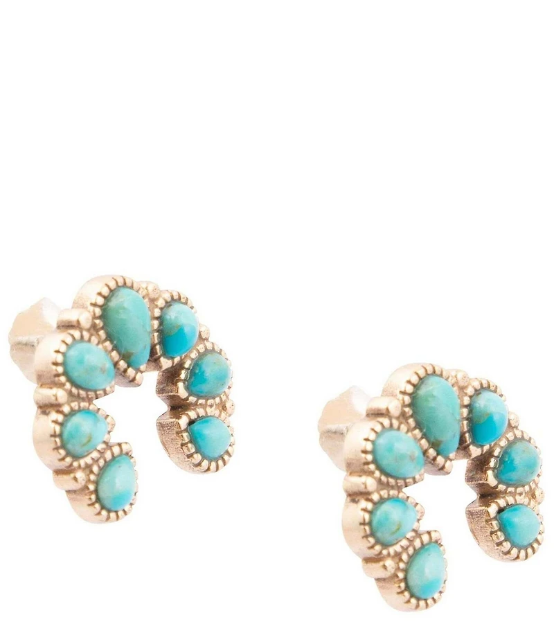 Southern Living x Barse Desert Icon Turquoise Stud Drop Earrings