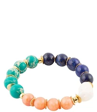 Southern Living x Barse Genuine Stone Radiance Beaded Stretch Bracelet