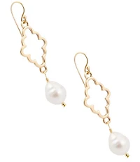 Southern Living x Barse Golden And Freshwater Pearl Seabreeze Drop Earrings