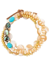 Southern Living x Barse Coastal Gypsy Genuine Stone Stretch Bracelet Set