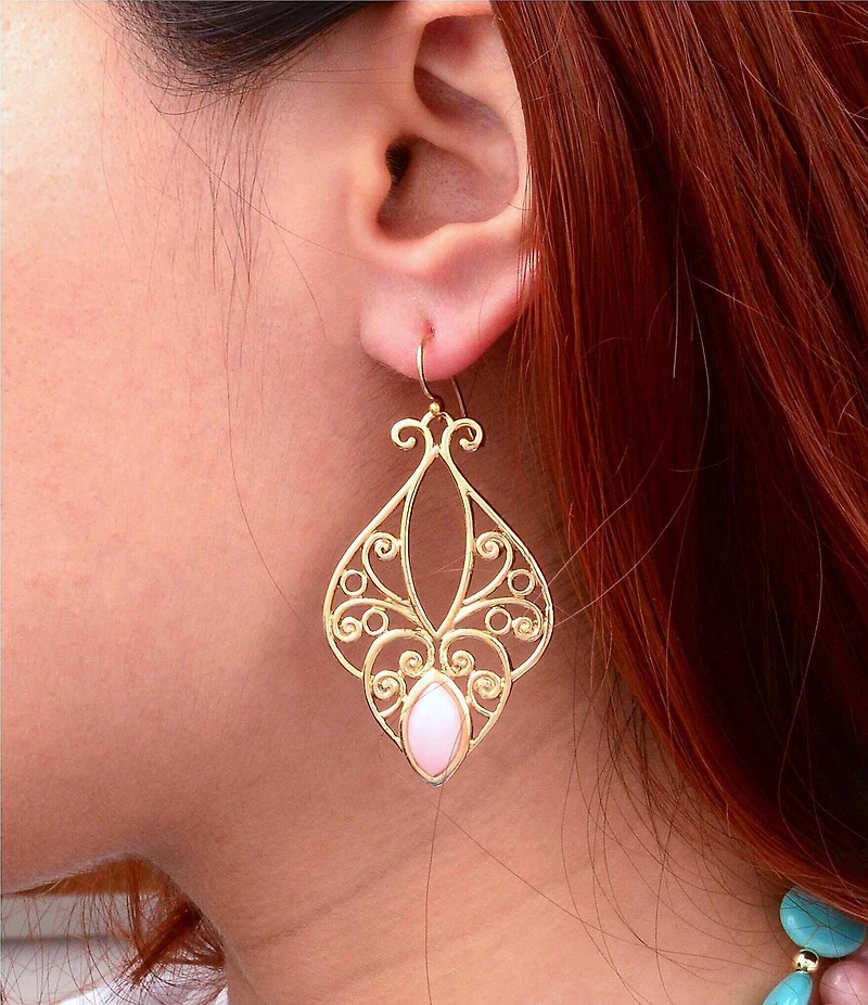 Southern Living x Barse Victorian Garden Statement Drop Earrings