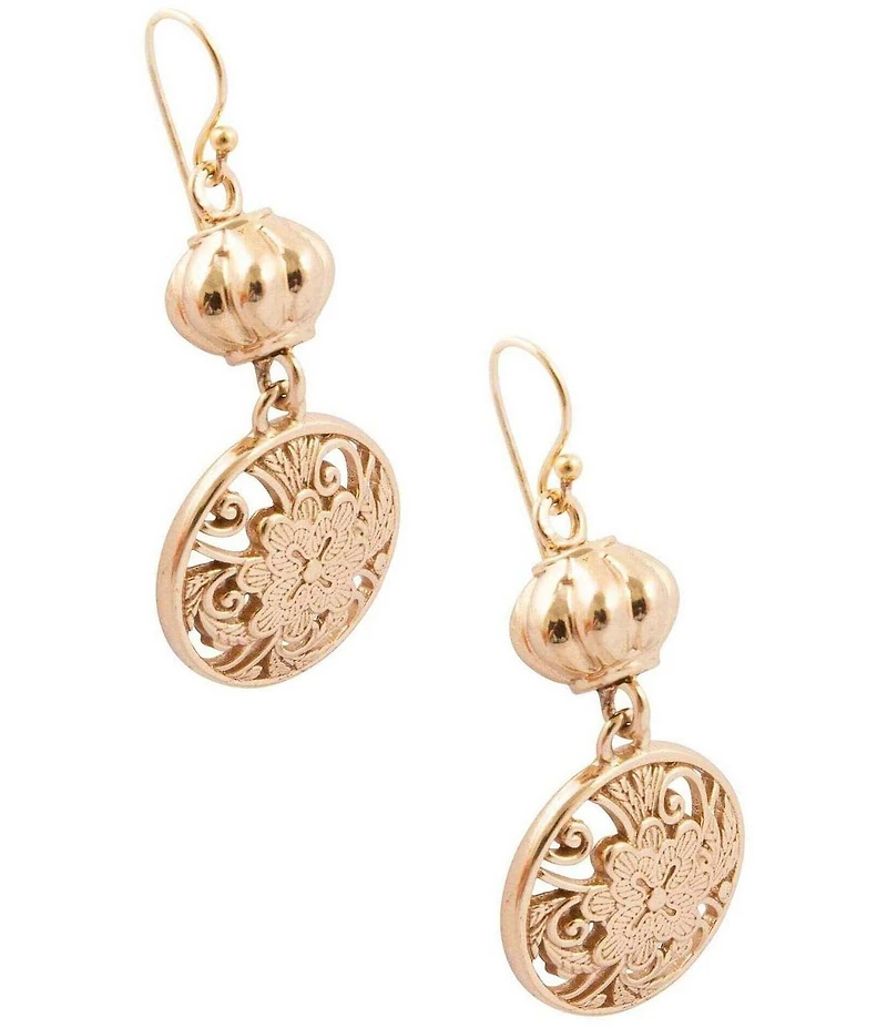 Southern Living x Barse Golden Lauren Drop Earrings