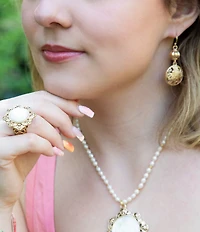 Southern Living x Barse Golden Lauren Drop Earrings