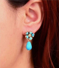 Southern Living x Barse Heirloom Petals Drop Earrings