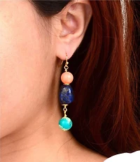 Southern Living x Barse Jasper & Jade Radiance Drop Earrings