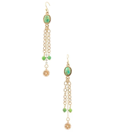 Southern Living x Barse Laurel Genuine Stone Tassel Earrings