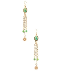 Southern Living x Barse Laurel Genuine Stone Tassel Earrings