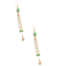 Southern Living x Barse Laurel Genuine Stone Tassel Earrings