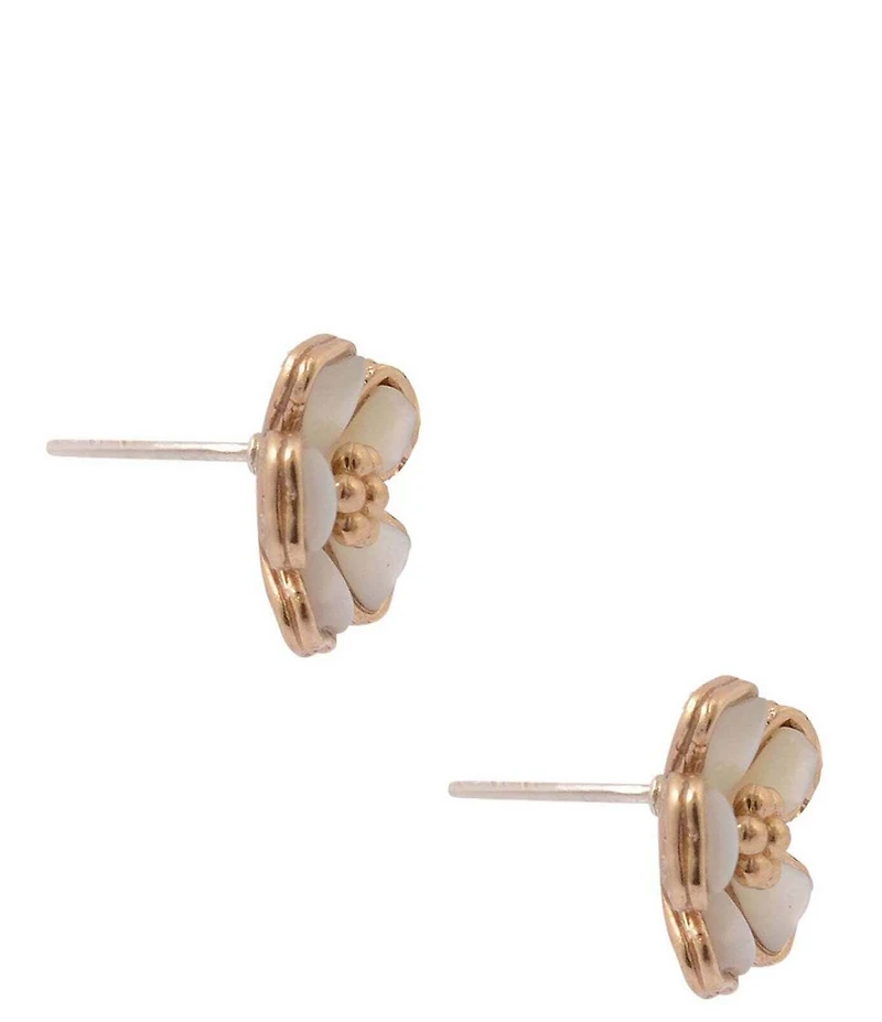 Southern Living x Barse Mother-Of -Pearl Timeless Blooms Stud Earrings