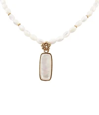 Southern Living x Barse Mother-Of-Pearl Legacy Short Beaded Pendant Necklace