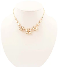 Southern Living x Barse Mother-Of-Pearl Timeless Blooms Collar Necklace