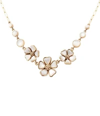 Southern Living x Barse Mother-Of-Pearl Timeless Blooms Collar Necklace